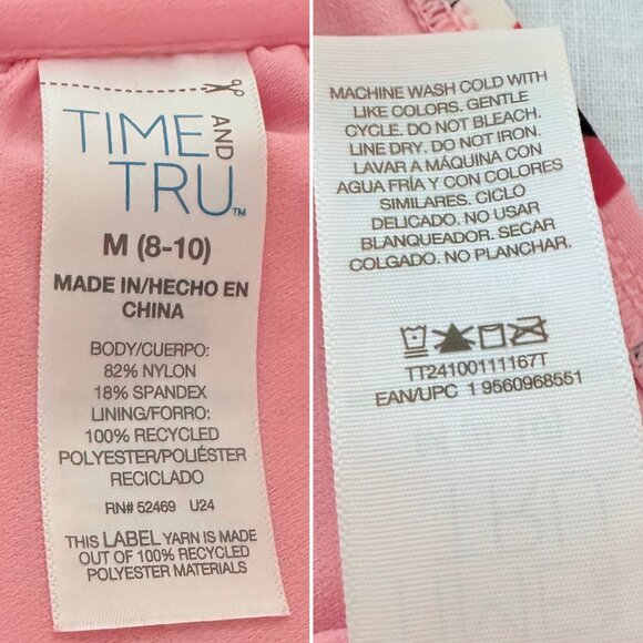 Retro Glam Geometric Pink Bikini Top Vintage Mod Modern Beach Chic Size Medium - Picture 6 of 10